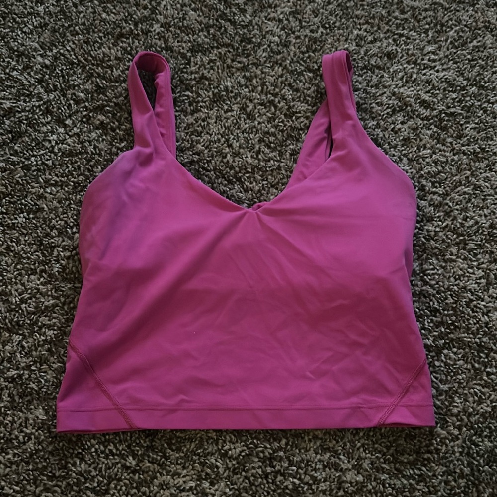 size 2 sonic pink lululemon align tank